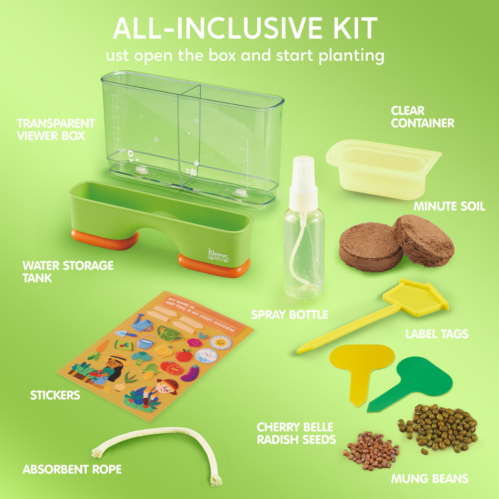 Klever Kits 2 in 1 Root Viewer Kit - Grow Your Own Plant, Educational