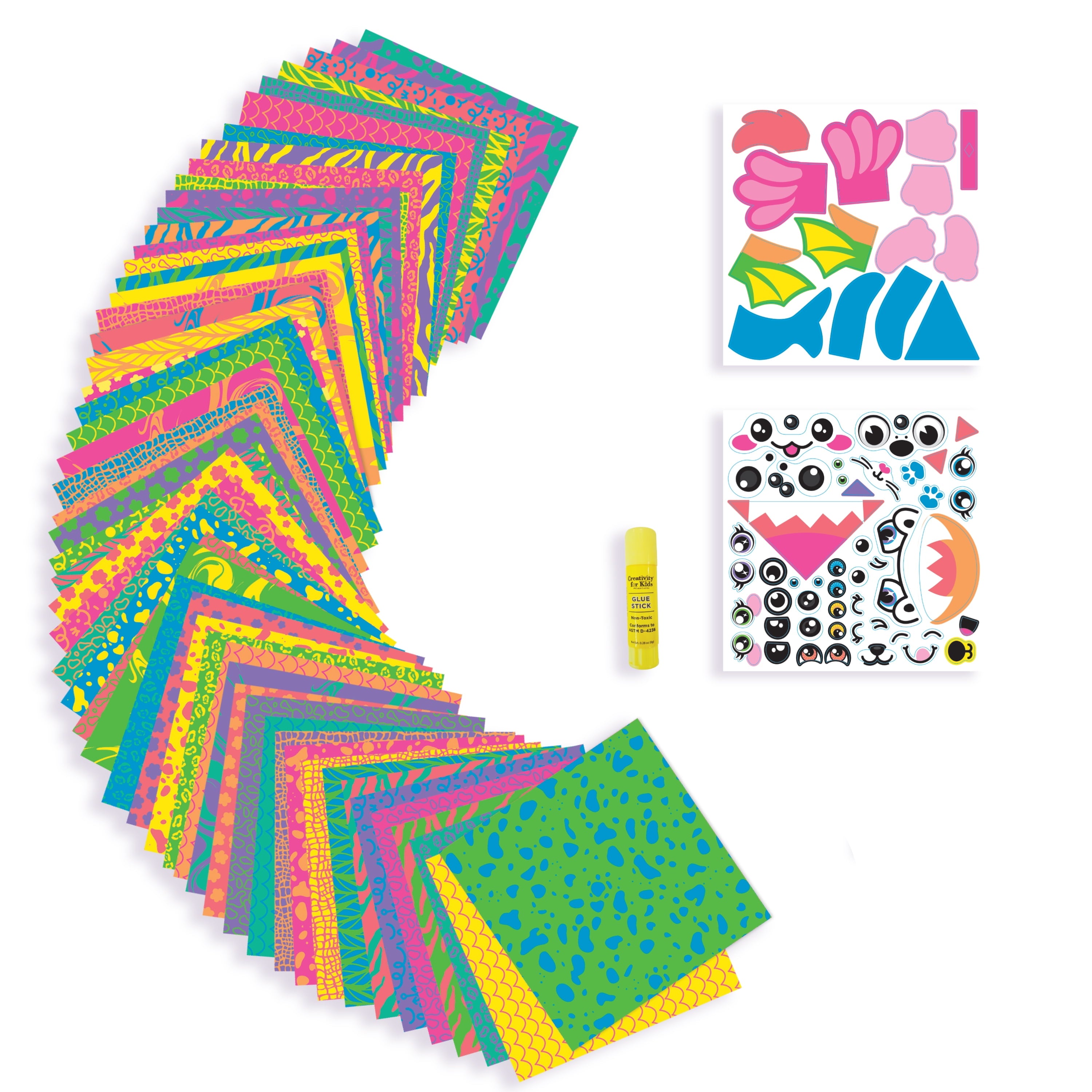 Creativity for Kids Origami Craft: DIY Origami Kit for Kids, 60 Bright
