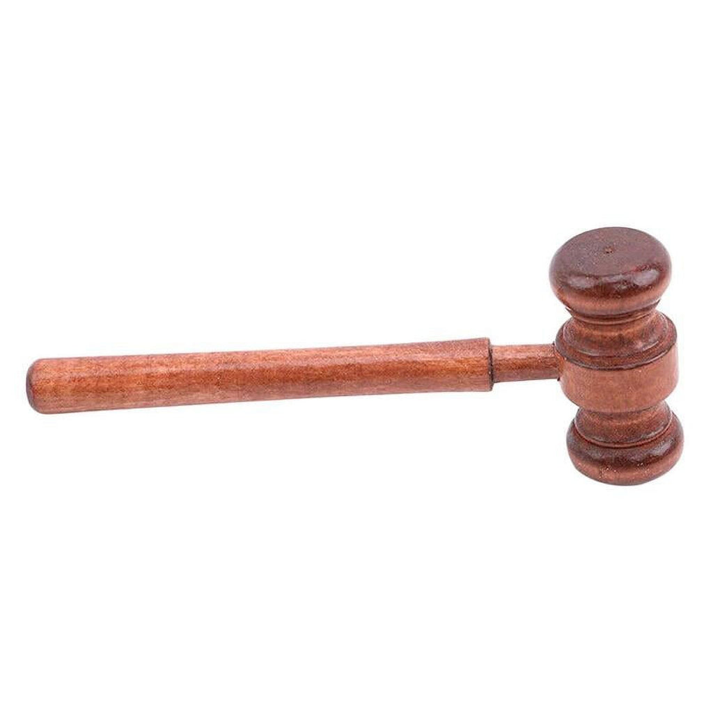 1PC Crafted Court Hammer Gavel Handmade Wooden Auction Lawyer Judge Ha