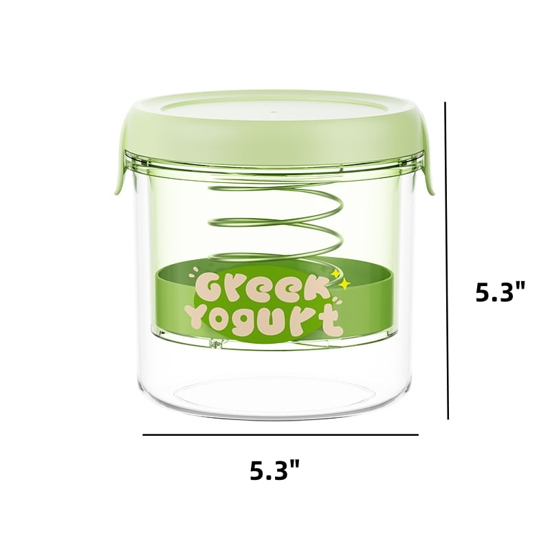 Efficient Yogurt Separator With Filter, Stylish Green Yogurt Making Ki