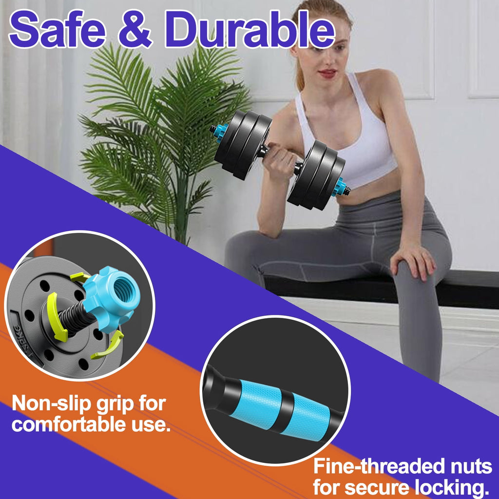 Adjustable Dumbbells, 45LBS 4-in-1 Portable Changeable Dumbbell, Kettl