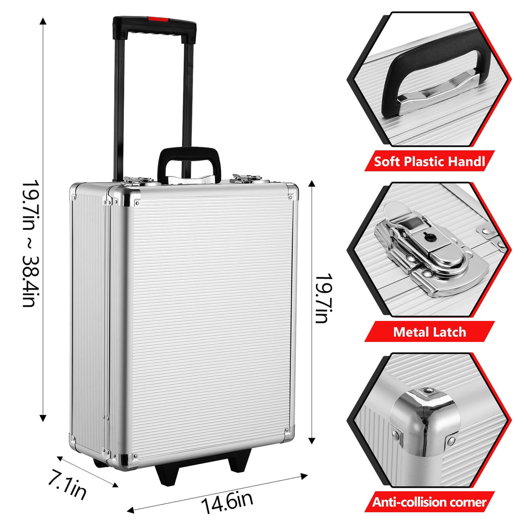 TLGREEN 799pcs Mechanic Tool Set with Trolley Case, Complete Household