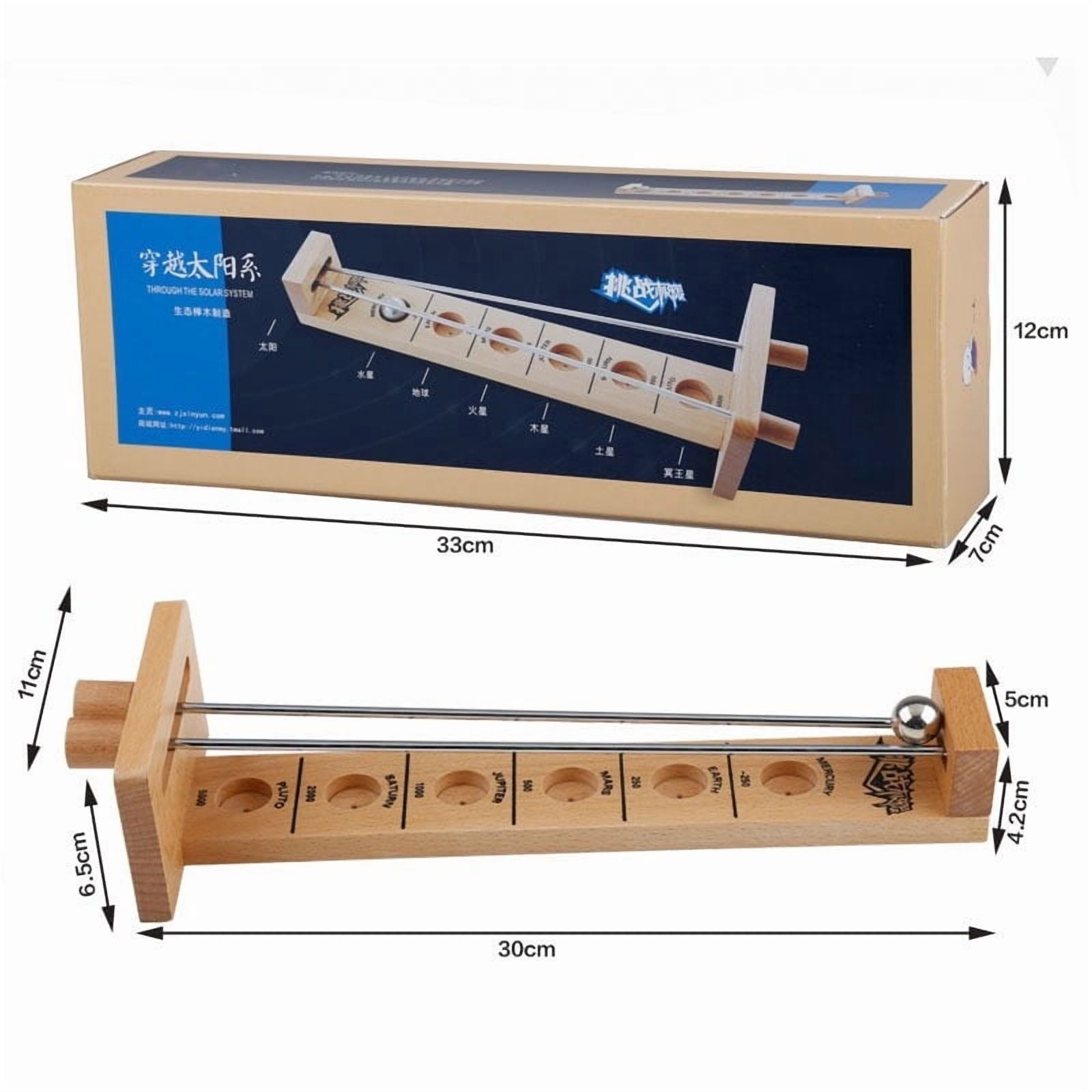Weloille Wooden Marble Run Set 1 Piece, Children's Educational Buildin