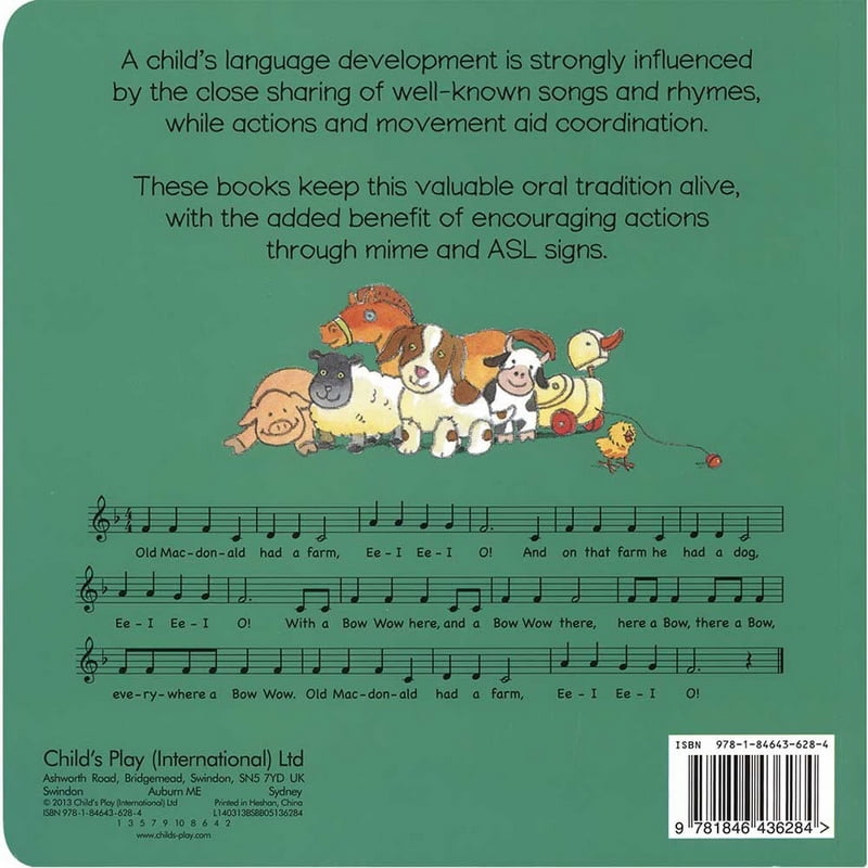 Hands-On Songs Old MacDonald: American Sign Language, (Board Book)