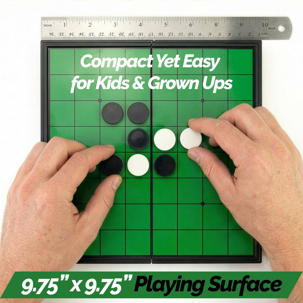 Sterling Games Othello Reversi Strategy Game 9.75 inch Folding Magneti