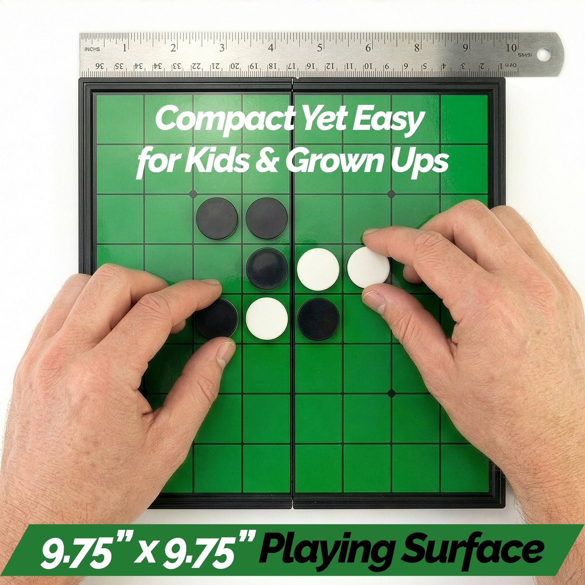 Sterling Games Othello Reversi Strategy Game 9.75 inch Folding Magneti