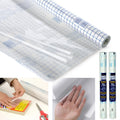 2 Rolls Transparent Covering Self Adhesive Clear Peel Stick Film Cover