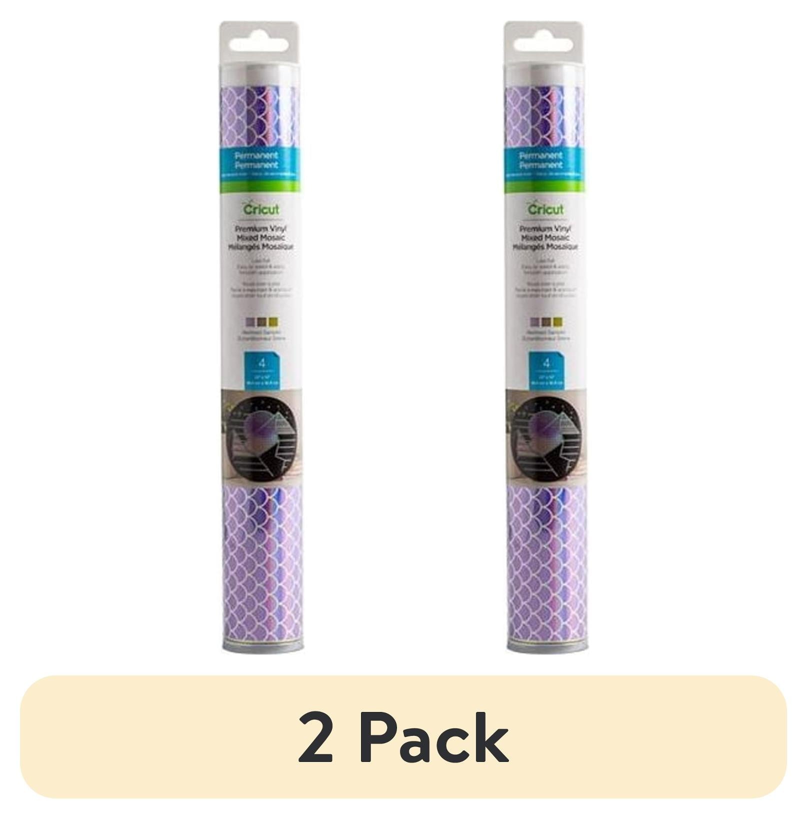 (2 pack) Cricut Premium Vinyl True Brushed Permanent, 12" x 48"