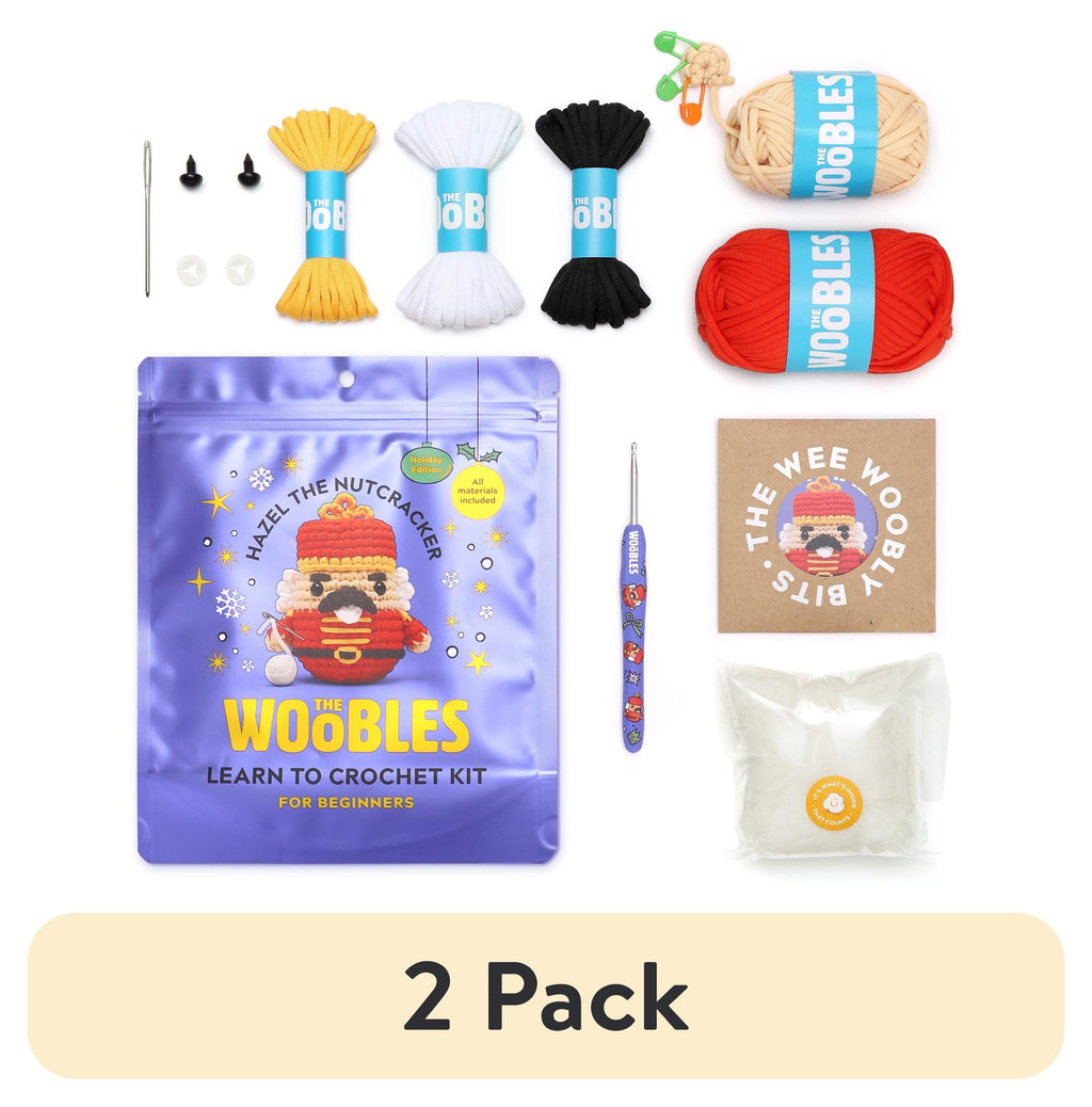 The Woobles Beginner Crochet Amigurumi Kits - Hazel The Nutcracker