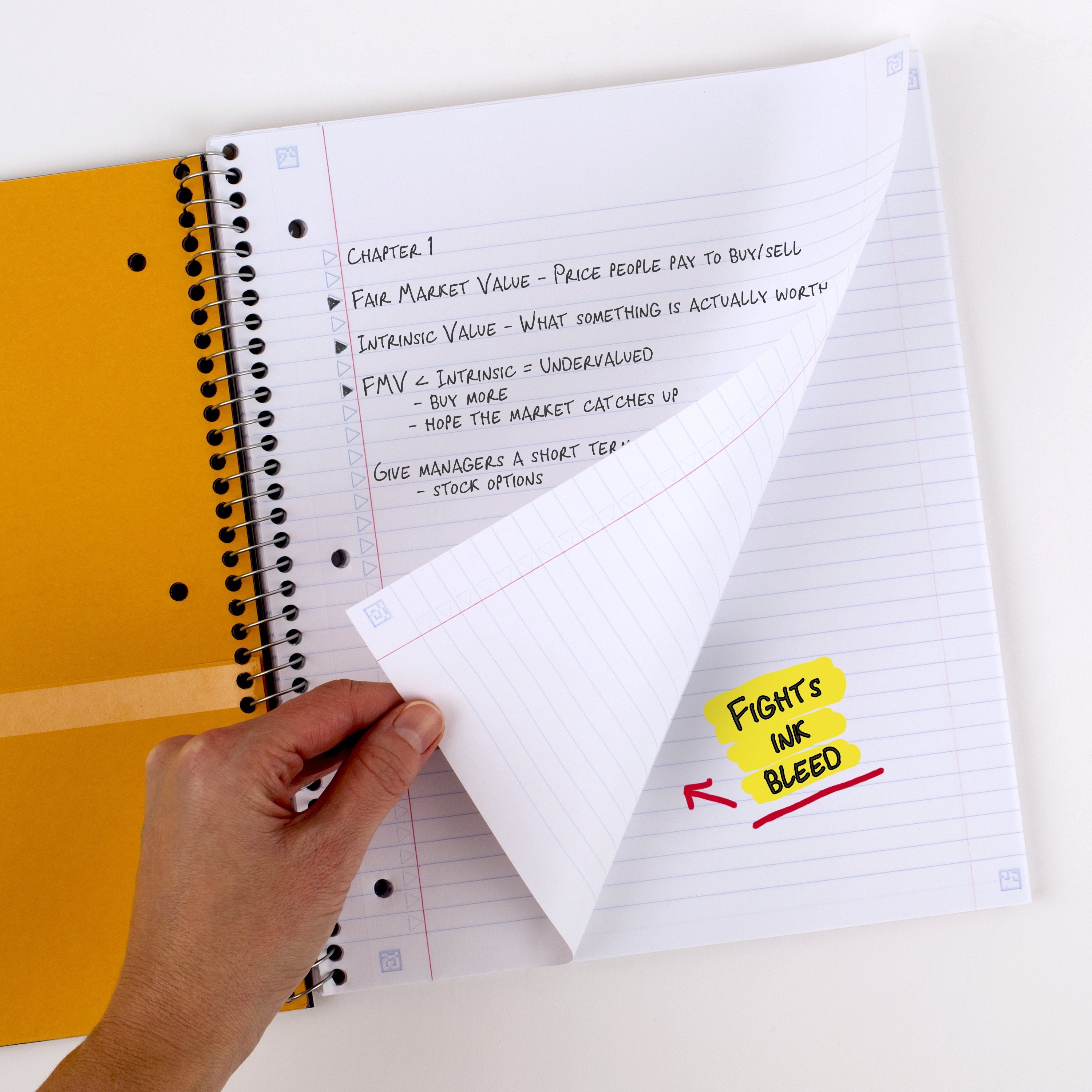 Five Star 1 Subject College Ruled Notebook Plus Study App, 8.5" x 11",