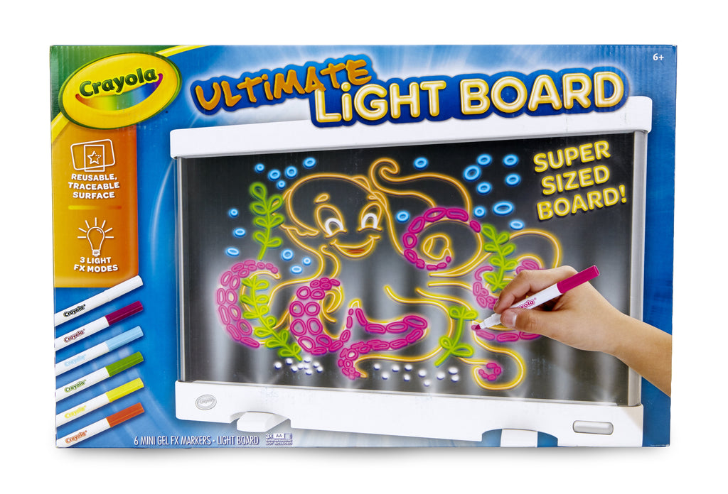 Crayola Ultimate Light Board, White, LED Tracing & Drawing Board, Ligh