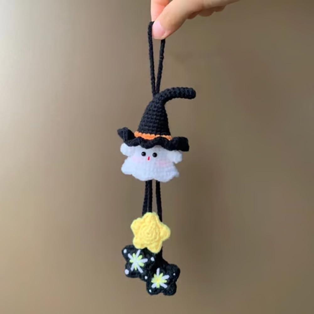 OEFNTAC Crochet Kit DIY Witch Ghost Crochet Kit Halloween DIY Set Hand