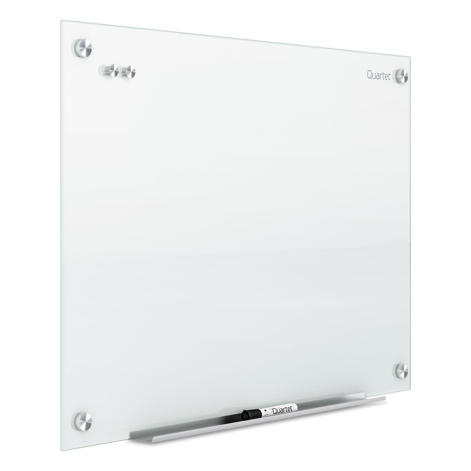 Quartet Infinity Magnetic Glass Marker Board, 24 x18, White