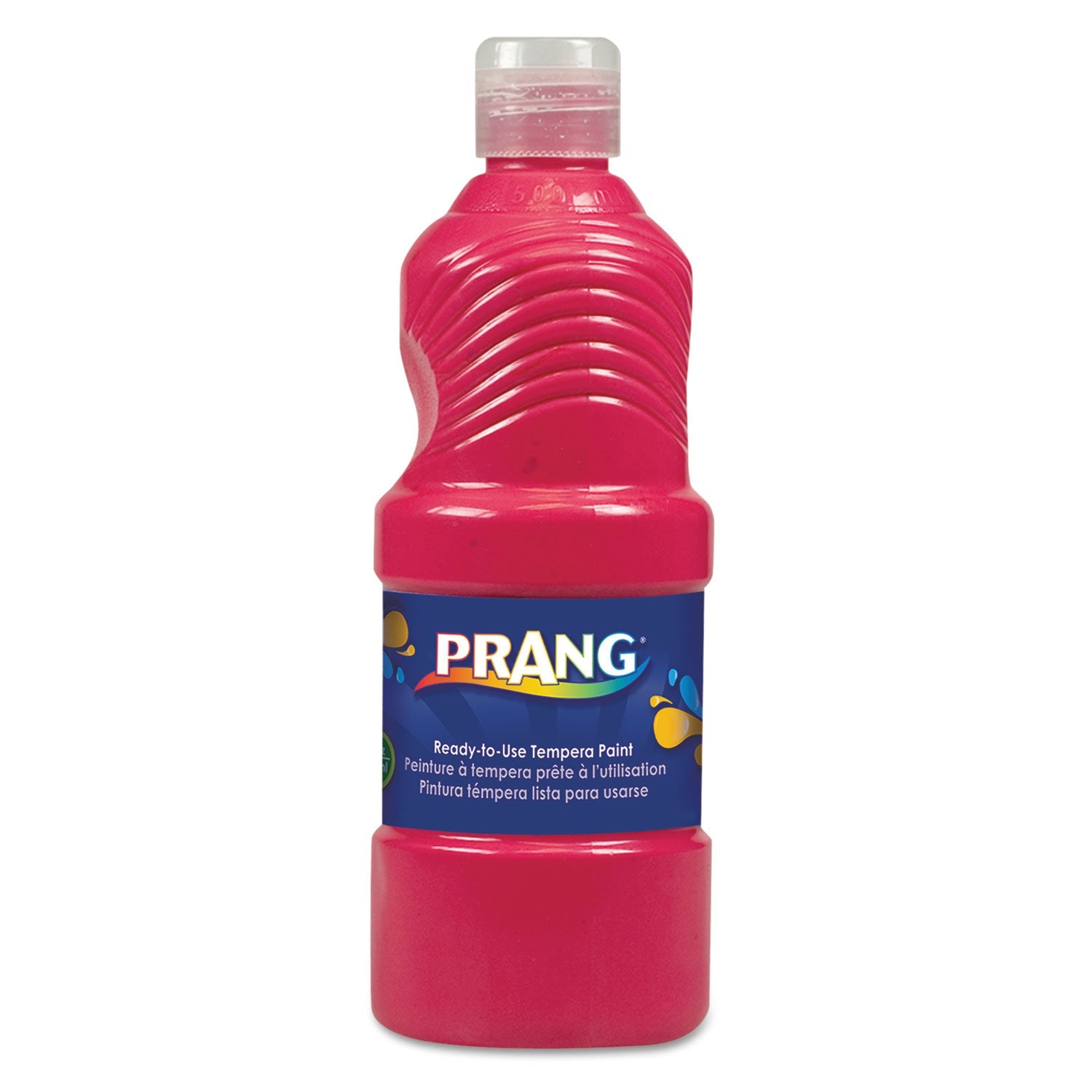 Prang Ready-to-Use Tempera Paint, Red, 16 oz Dispenser-Cap Bottle