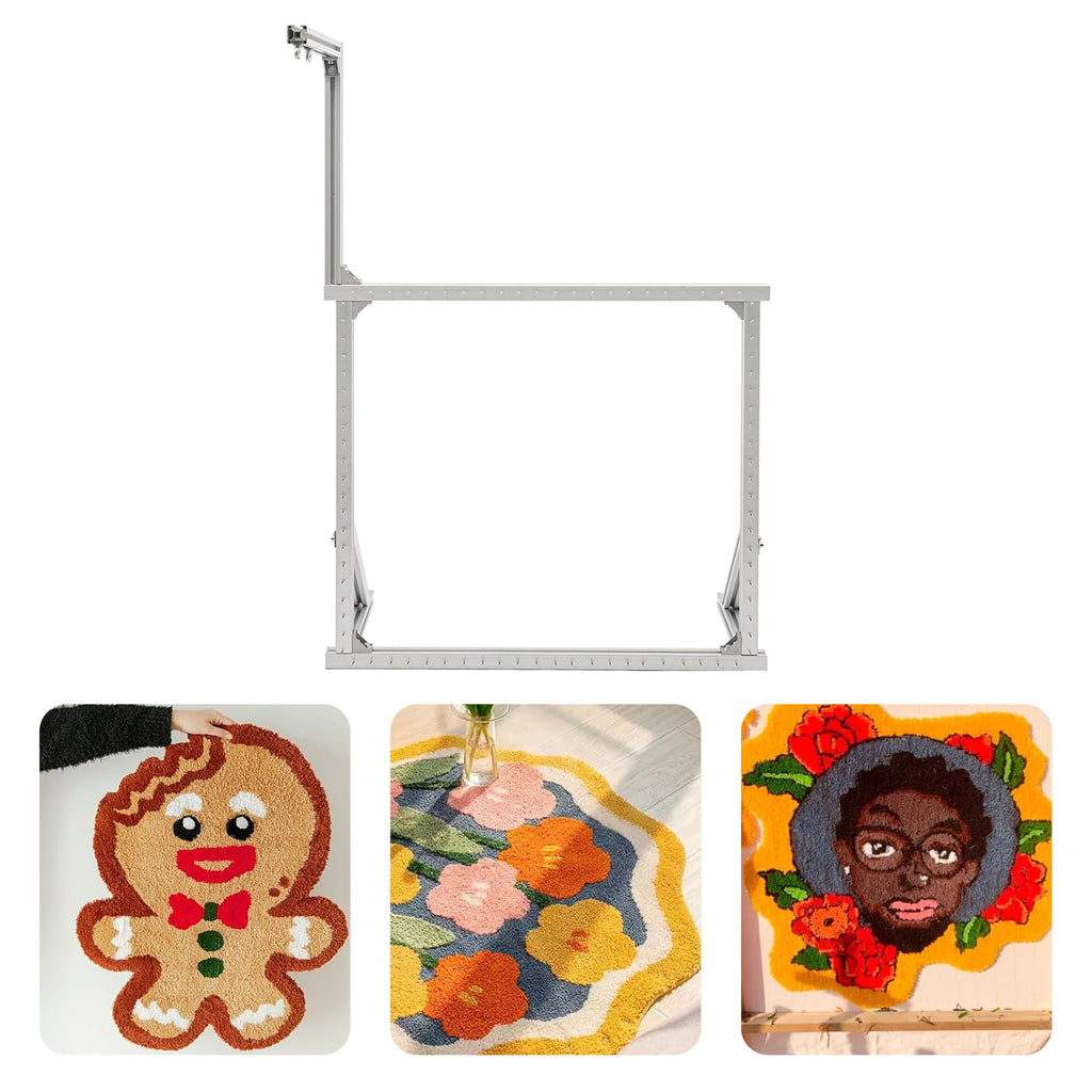 Dwellnix DIY Rug Tufting Frame with Aluminum Alloy Construction, Adjus