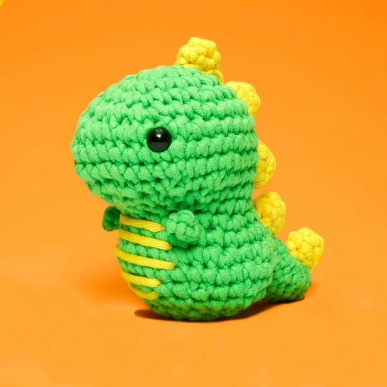 The Woobles Beginner Crochet Amigurumi Kits - Dinosaur