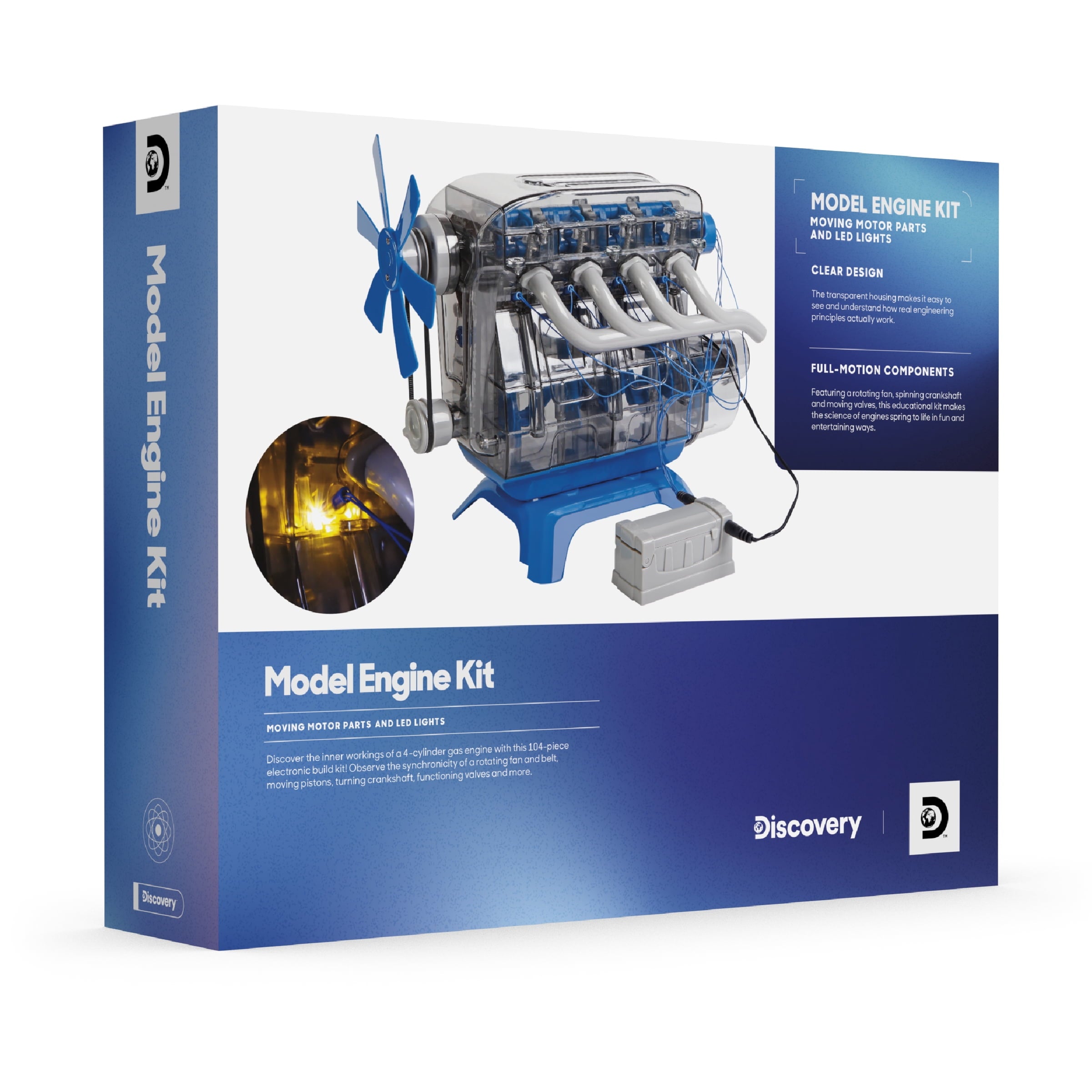Discovery #Mindblown Model Engine Kit for Children, with Moving Motor