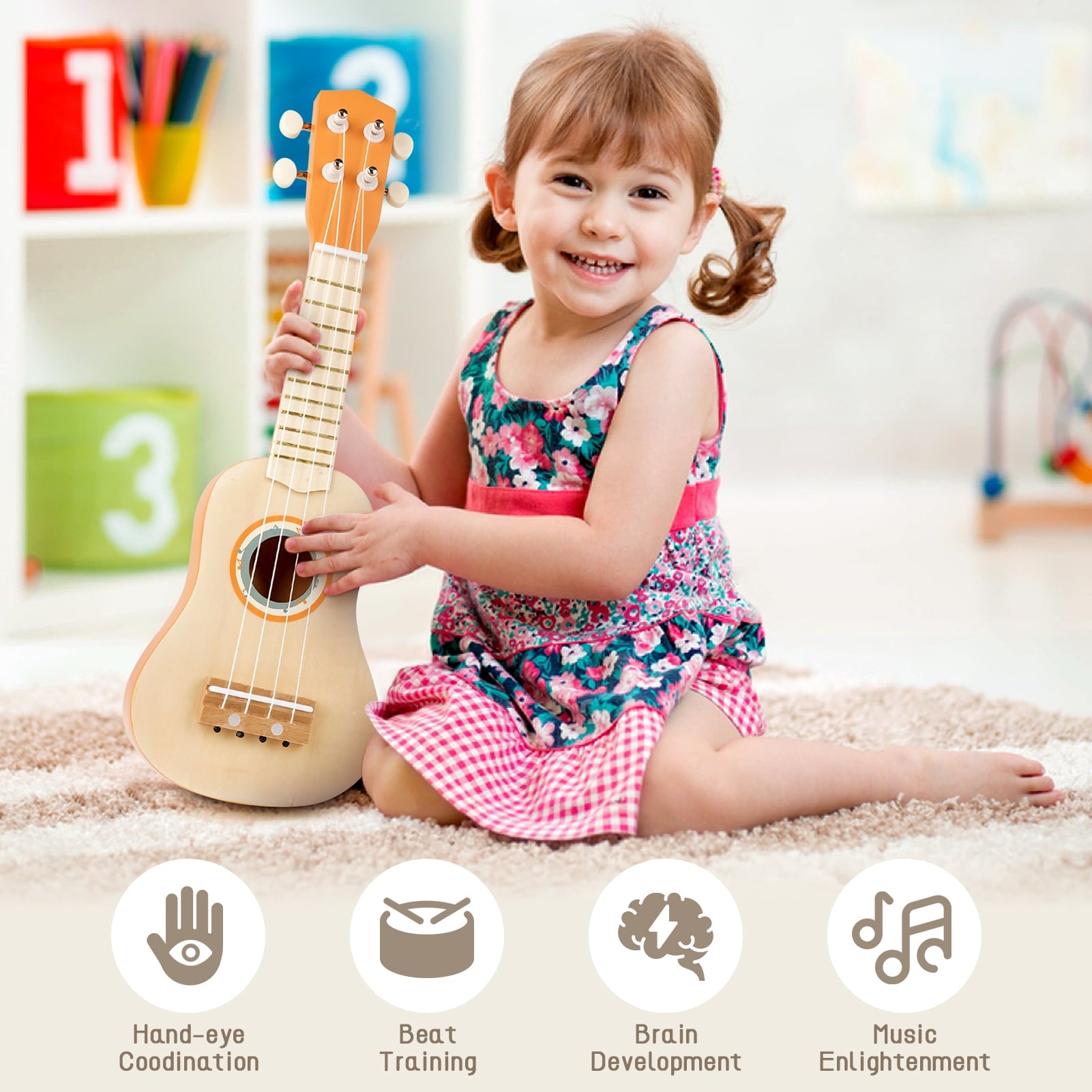 Vanplay Kids 7-in-1 Musical Instrument Set for Children 3+