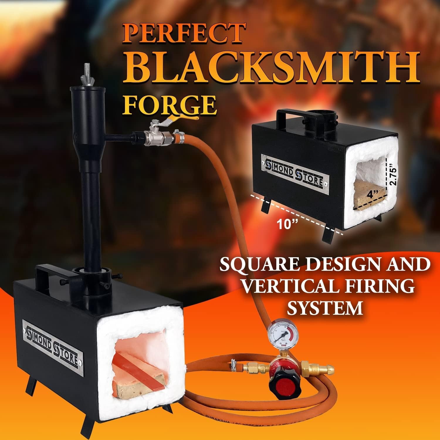Simond Store Portable Propane Single Burner Forge For Knife Making Sup