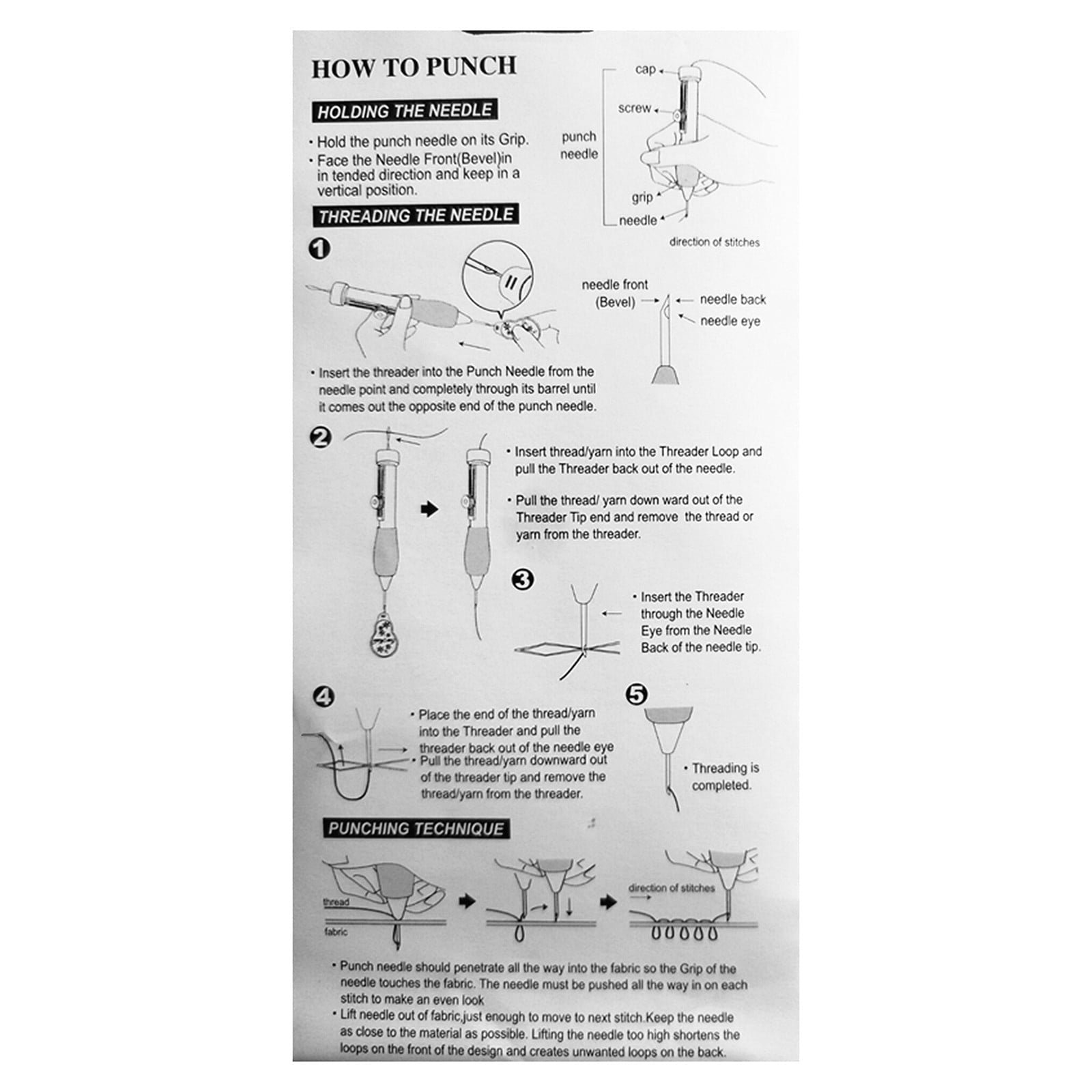 Embroidery Pen Embroidery Stitching Punch Needle Embroidery Kit Craft