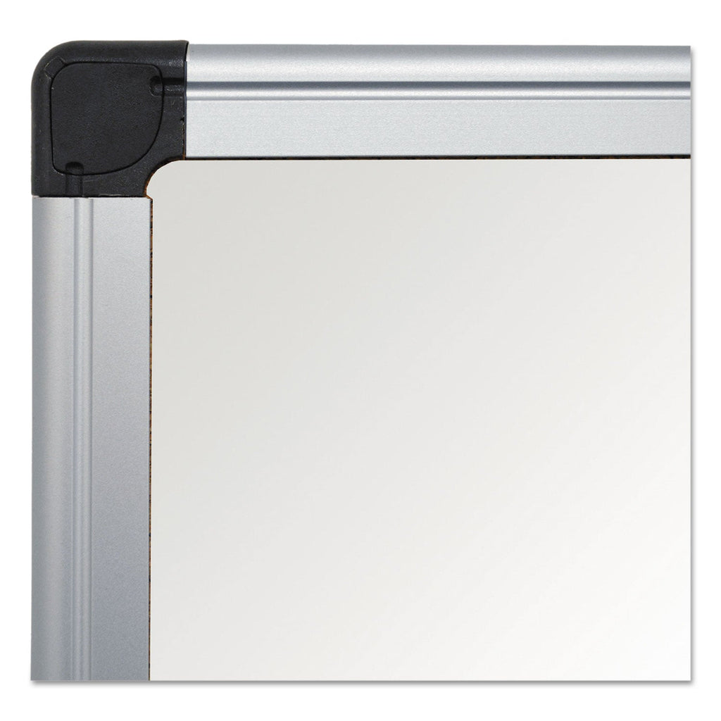MasterVision Value Lacquered Steel Magnetic Dry Erase Board, 24 x 36, White, Aluminum Frame