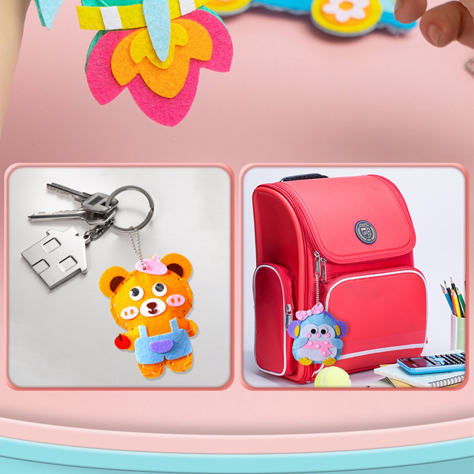 ToysYGift Sewing Kit for Kids Beginner Arts and Crafts, Make DIY Proje