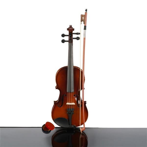 Alvantor 1/4 Size Acoustic Violin Set for Kids Ages 5-7 - Natural Wood