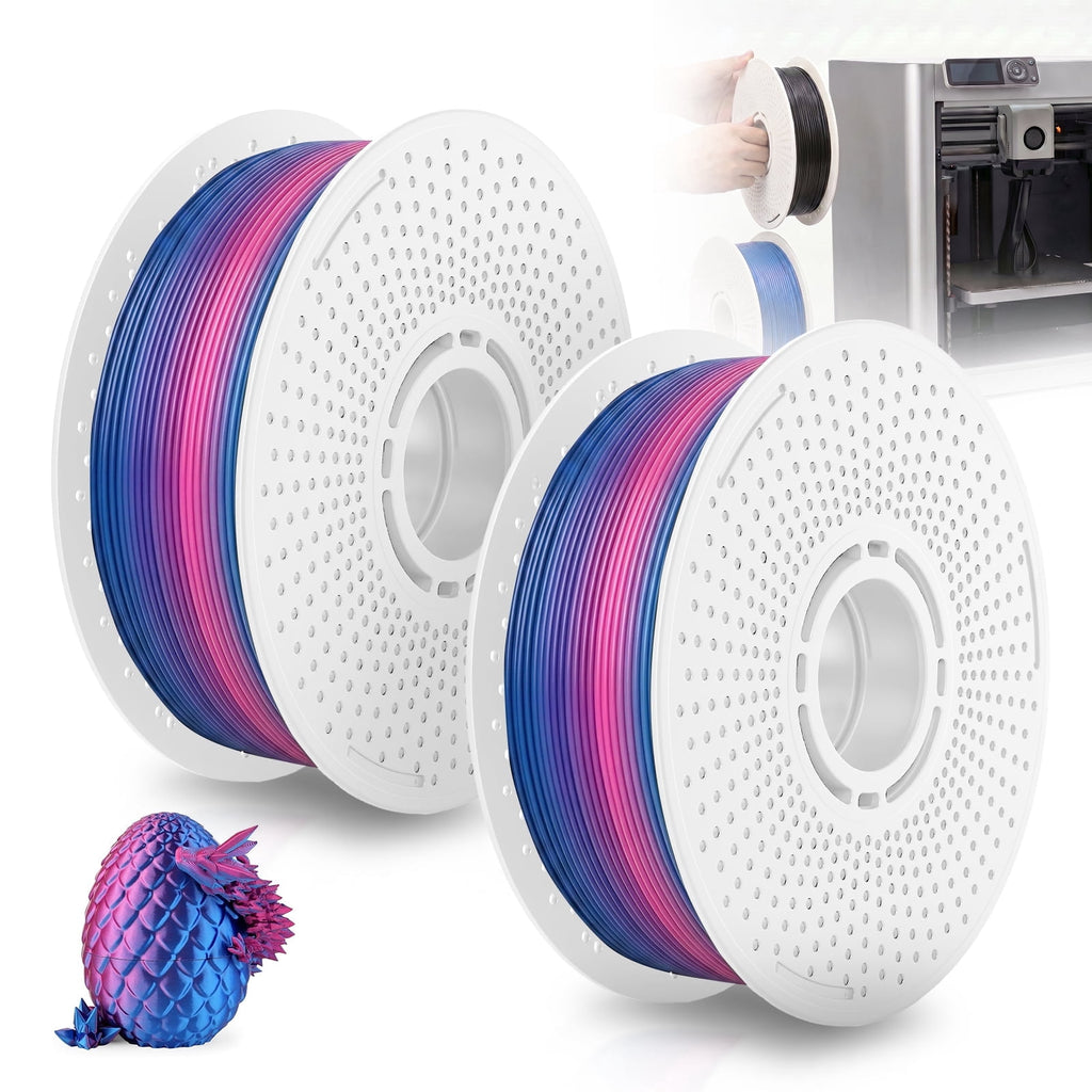Reusable 3D Printer Filament Spool for Bambu Lab P1S P1P A1 X1C - 2Pcs