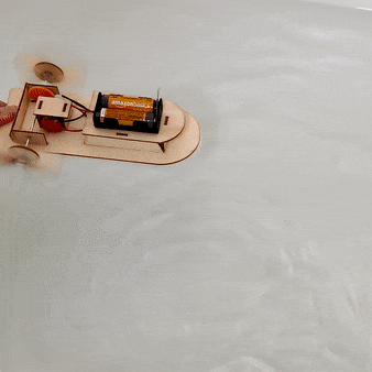 Paddlewheel Boat DIY Kit, Educational STEM Toy