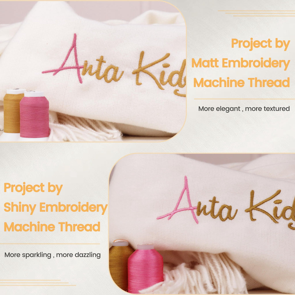 100% Frosted Matt Embroidery Machine Thread 52 Spools 40WT Each Spool