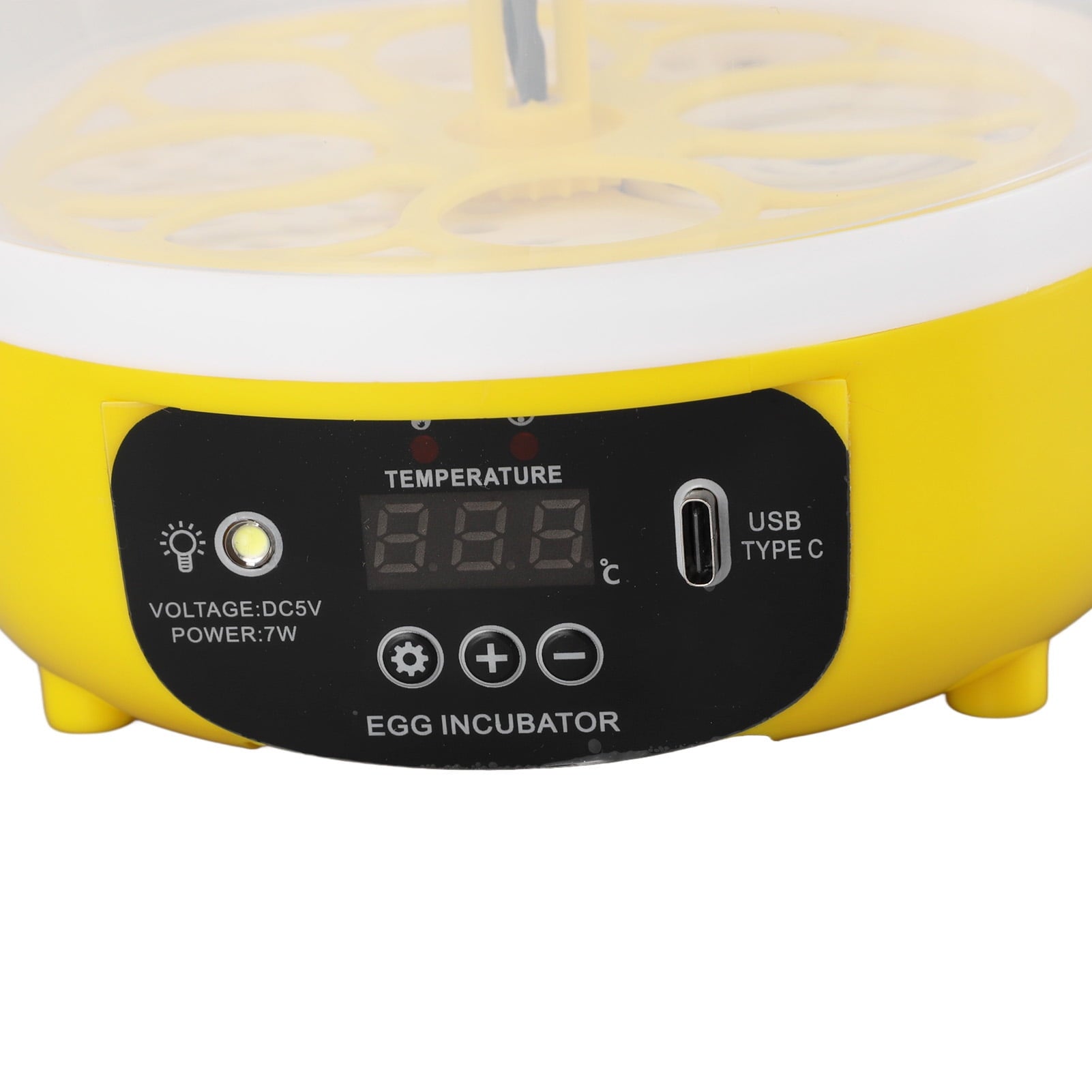 4 Eggs Incubator with Temperature Humidity Control Visual Low Noise En