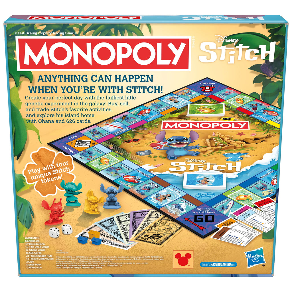 Monopoly Disney Stitch Edition Board Game, Officially Licensed Disney