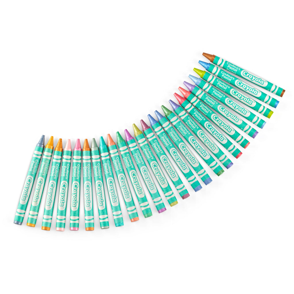 Crayola 24 Ct Pastel Crayons, School Supplies, Art Supplies, Creative