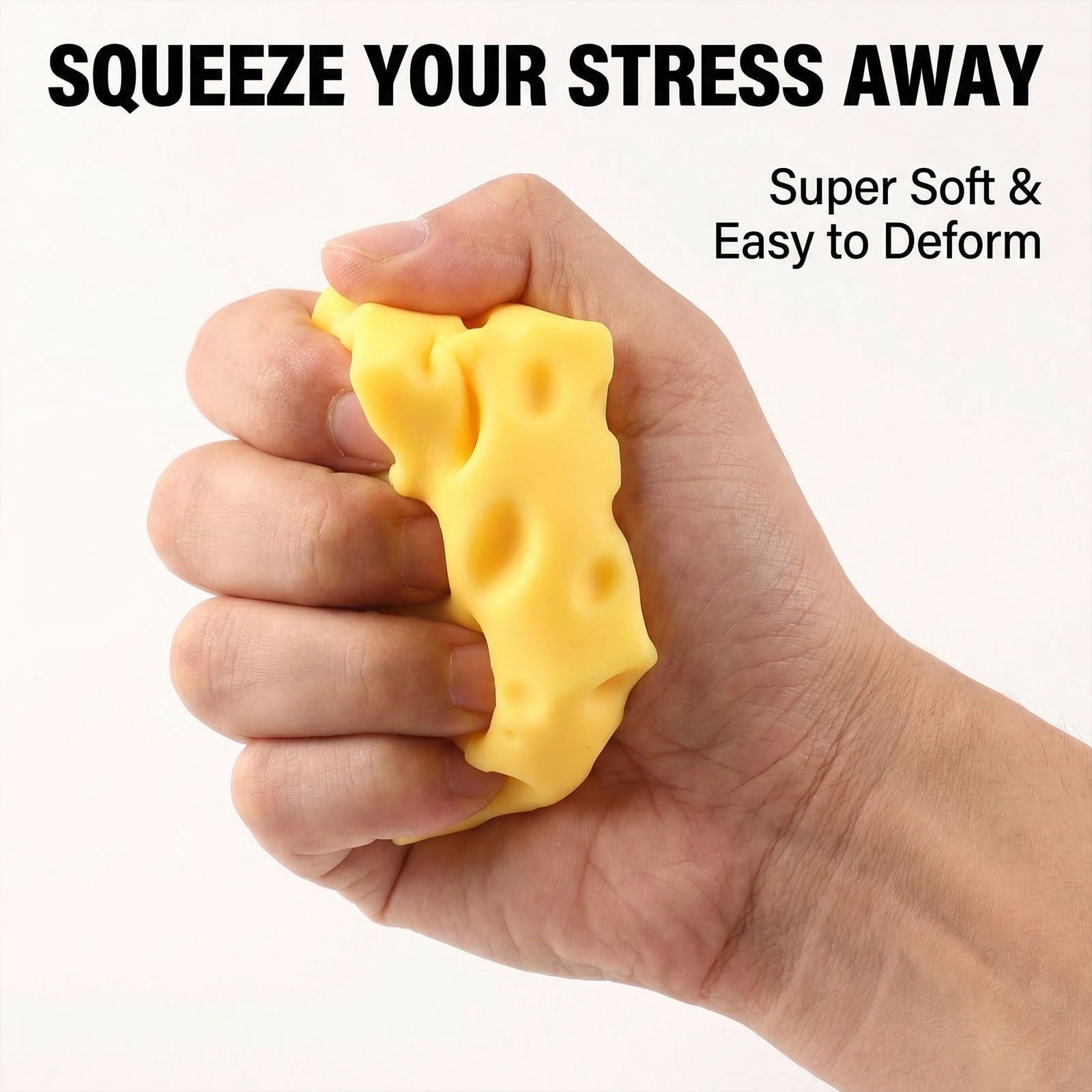Squeezy CHEESE BLOCK Sensory Toy