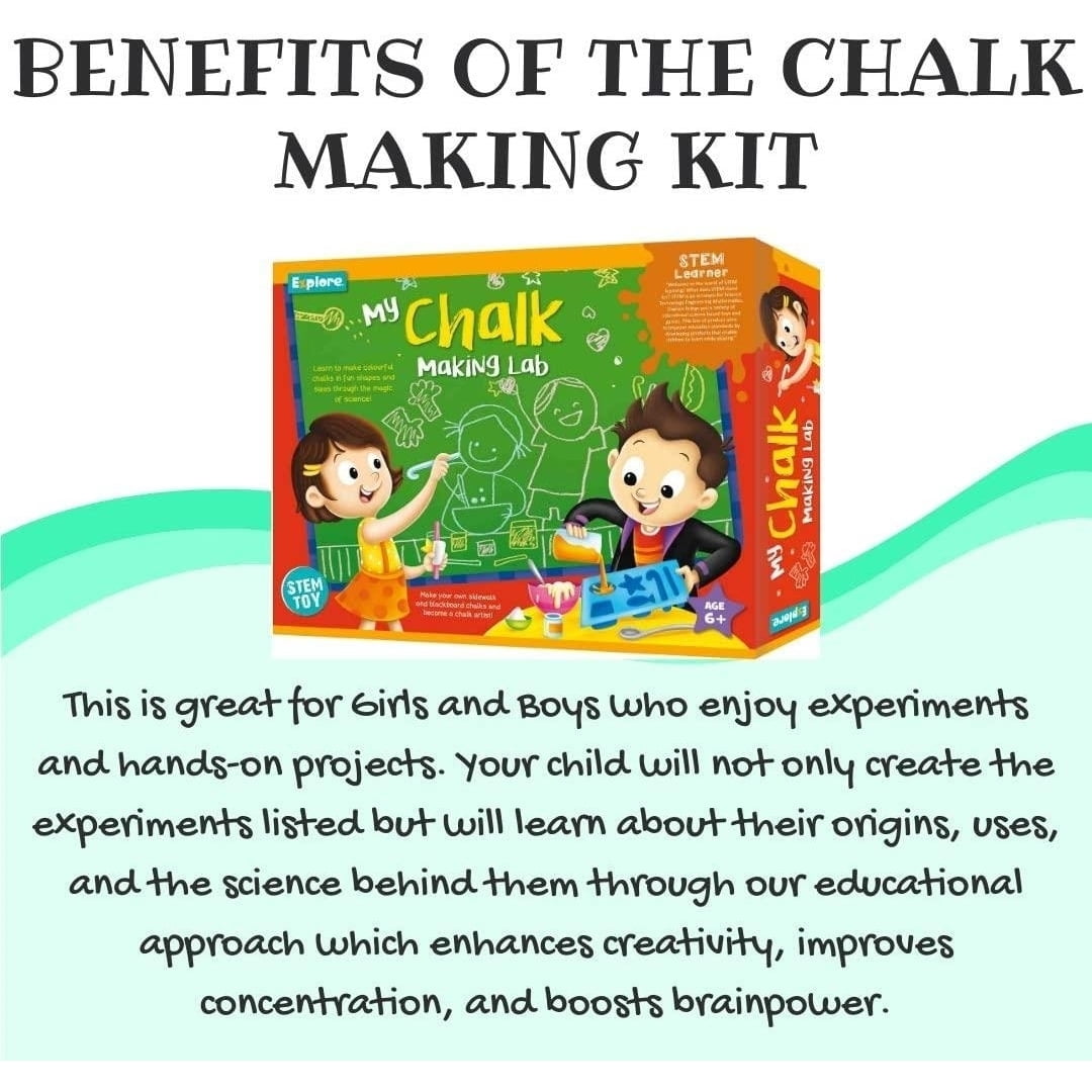 Mighty Mojo Explore STEM Learner Chalk Making Lab DIY Science Kit