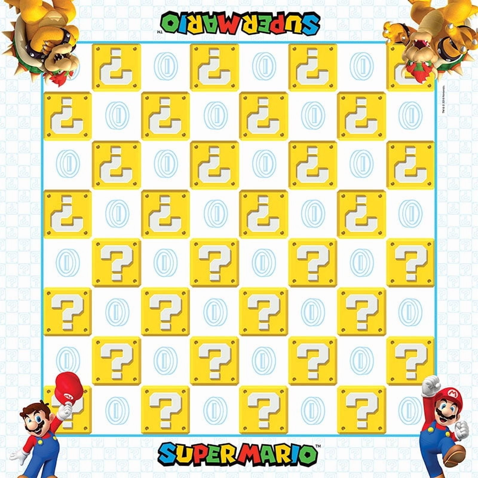 Super Mario™ vs Bowser Checkers & Tic Tac Toe Board Game, by Usaopol
