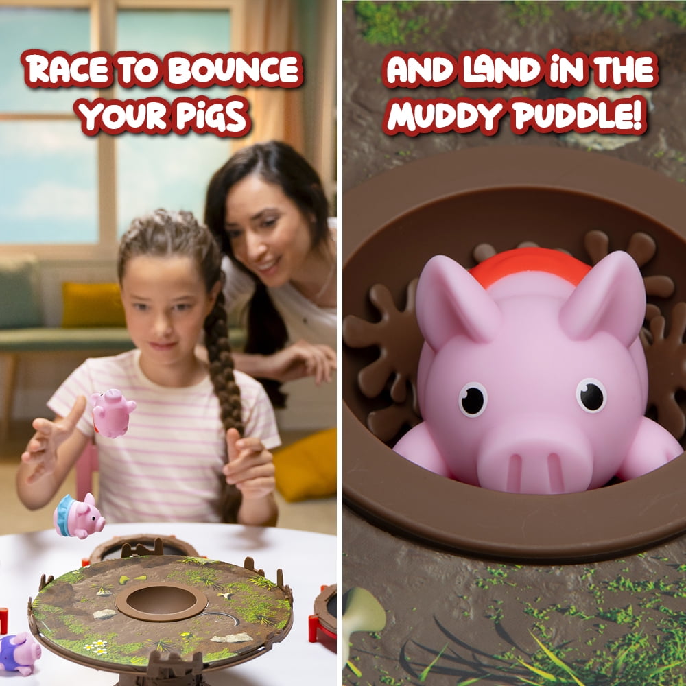 PlayMonster Pigs on Trampolines, Family Board Game, 2 to 3 Players, Ch