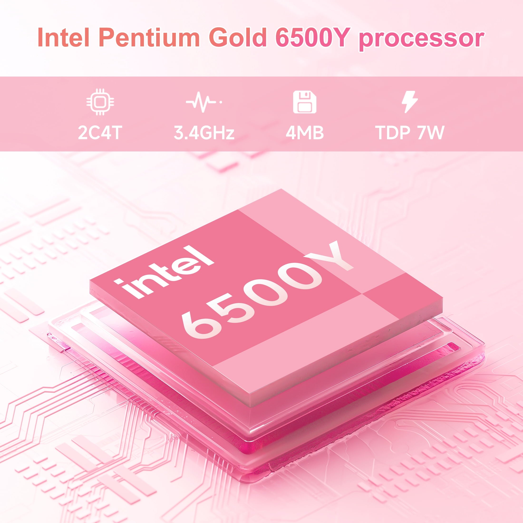 HPUMLSE 15.6" Pink Laptop Computer, 16GB RAM 512GB SSD, Intel Pentium
