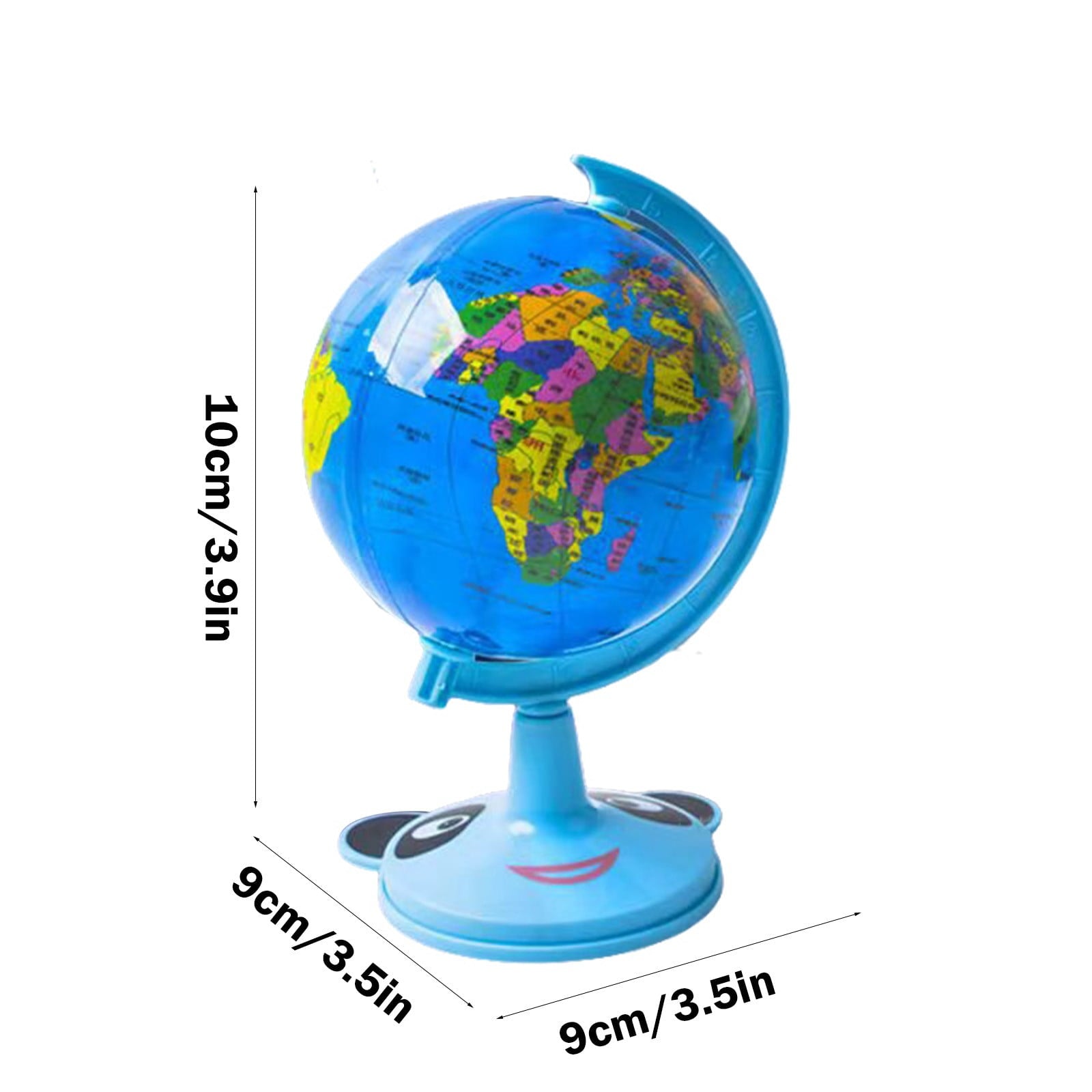 Twfbrm Mini World Globe with Stand, Geography Educational Globe for St