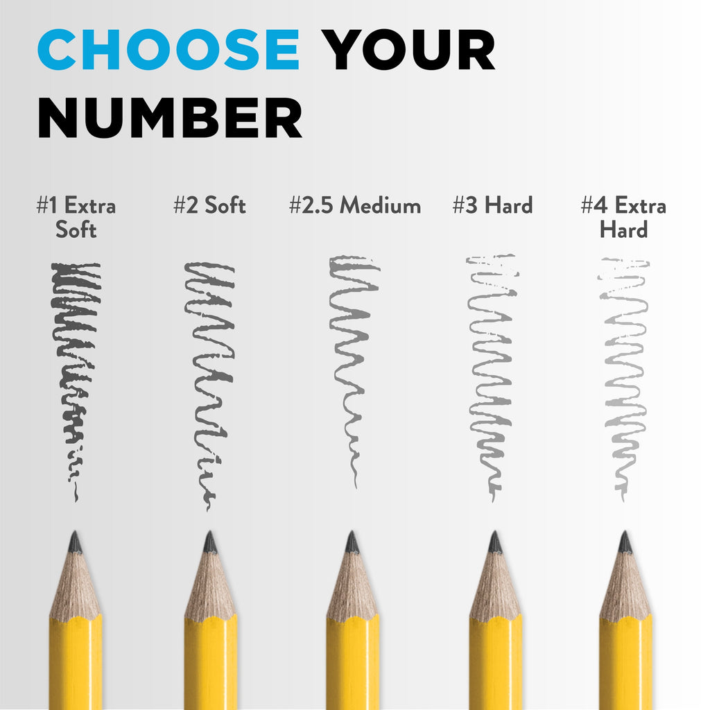 Ticonderoga Premium Wood Pencils, Unsharpened #2 Lead, Yellow, 12 Coun