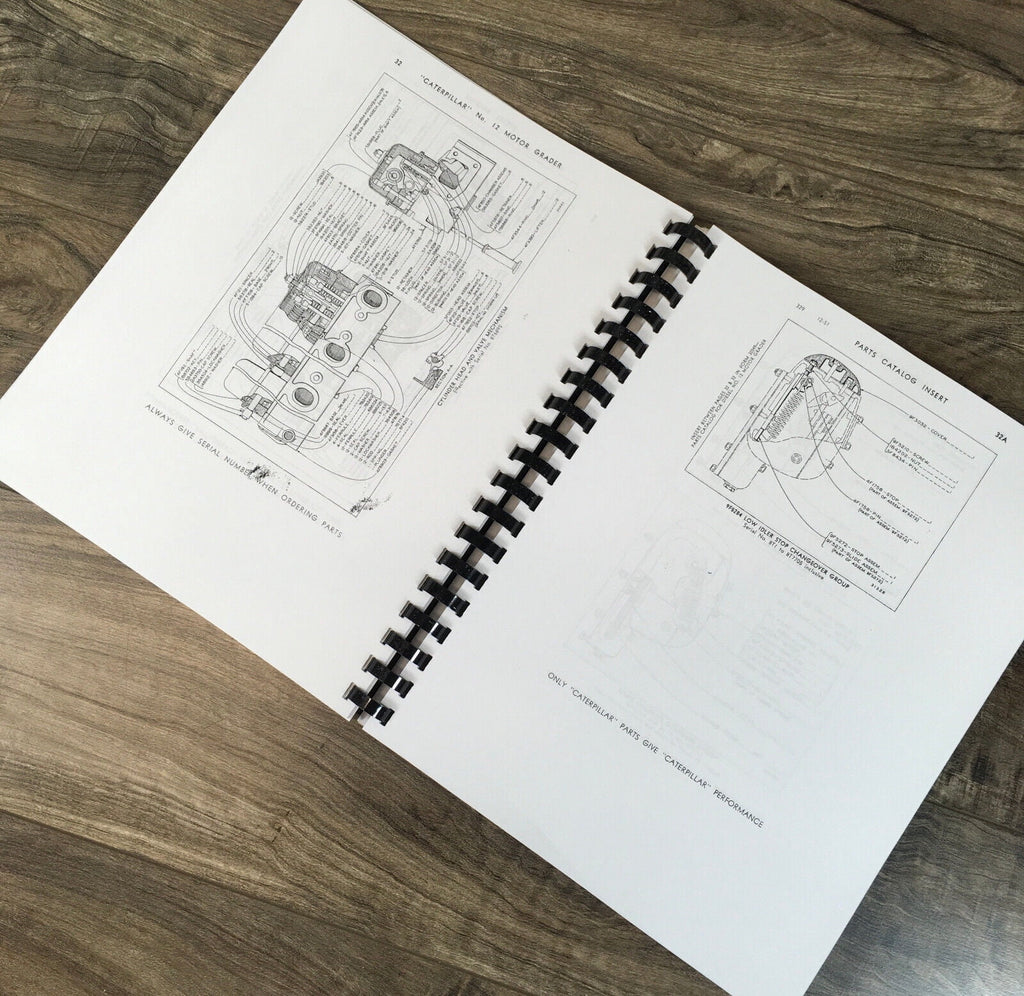 CATERPILLAR 12 MOTOR GRADER SERVICE PARTS MANUAL SET REPAIR SHOP BOOK