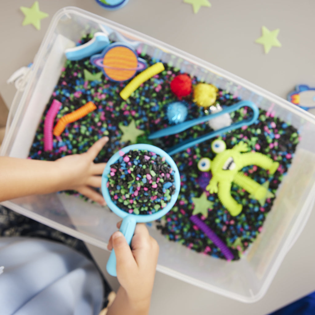 Sensory Bin - Outer Space Toys