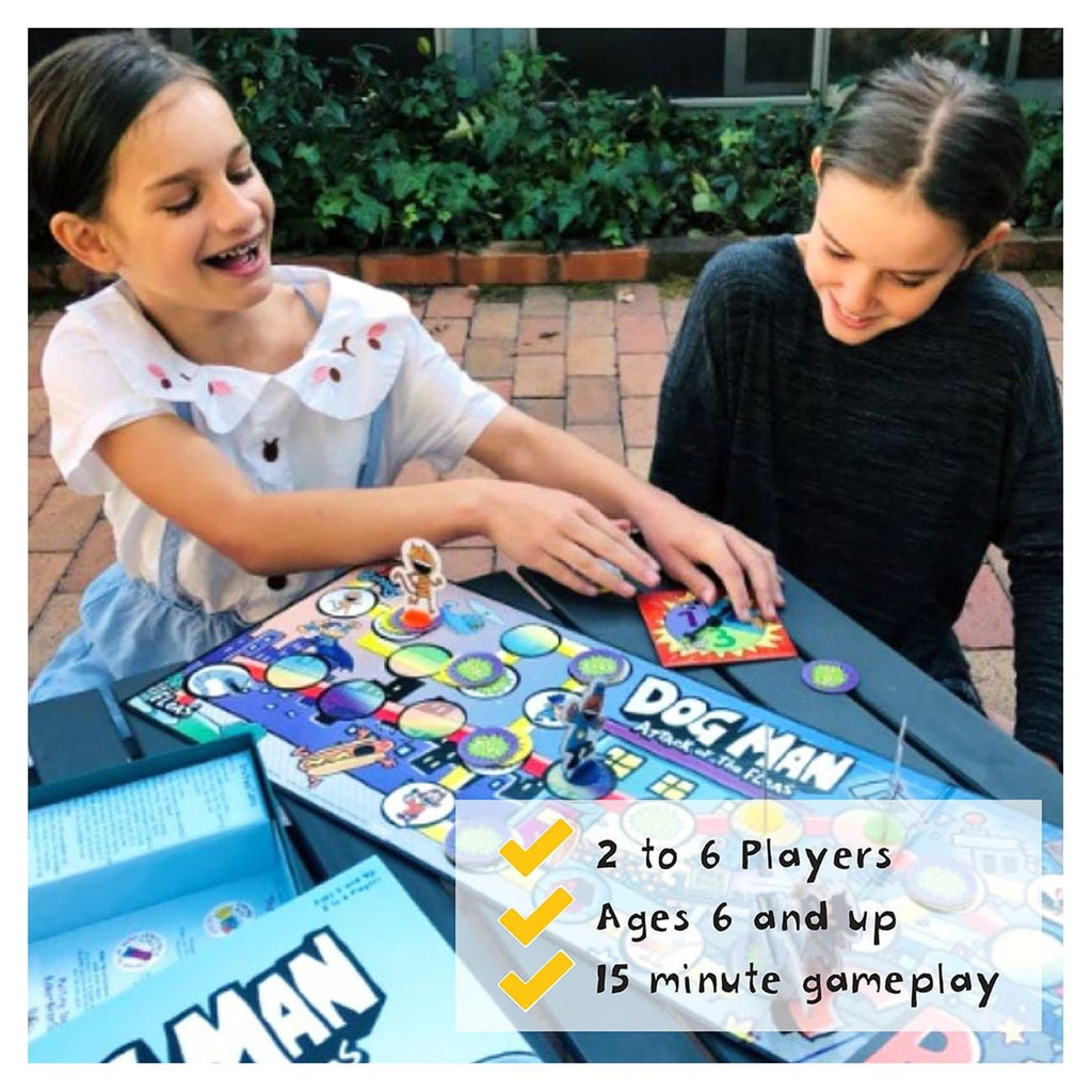 University Games | Dog Man Attack of The FLEAS Cooperative Board Game