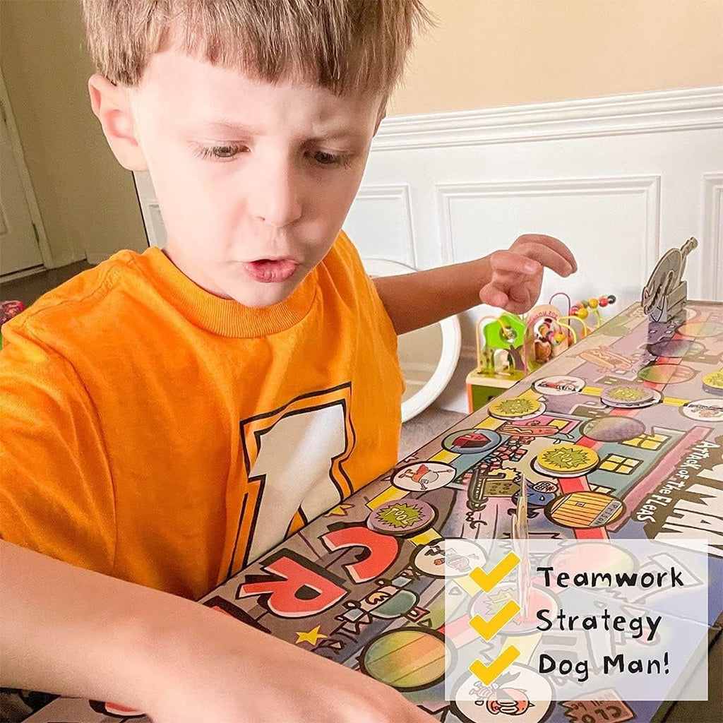 University Games | Dog Man Attack of The FLEAS Cooperative Board Game