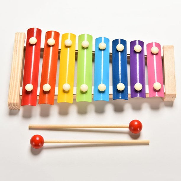 Fixdono Wooden Xylophone Children's Musical Instruments Toy, Wooden 8