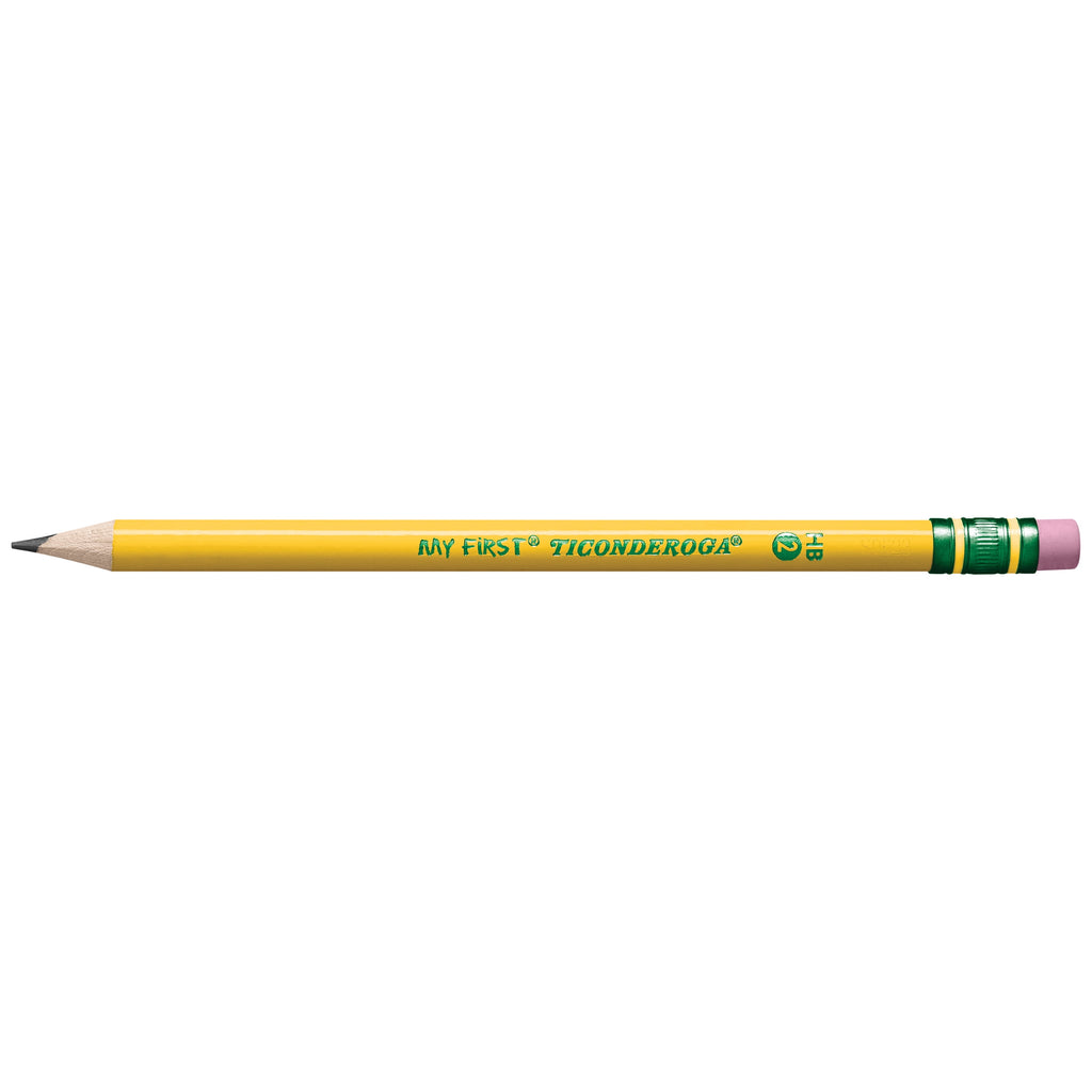 Dixon Ticonderoga Number 2 My First Beginner Pencil, Jumbo, Yellow Bar