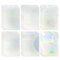 30 Sheets A4 Holographic Sticker Paper, Waterproof Clear Vinyl Laminat
