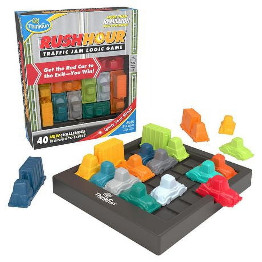 ThinkFun Rush Hour Travel Ages 8+ Board Game with 40 Challenges