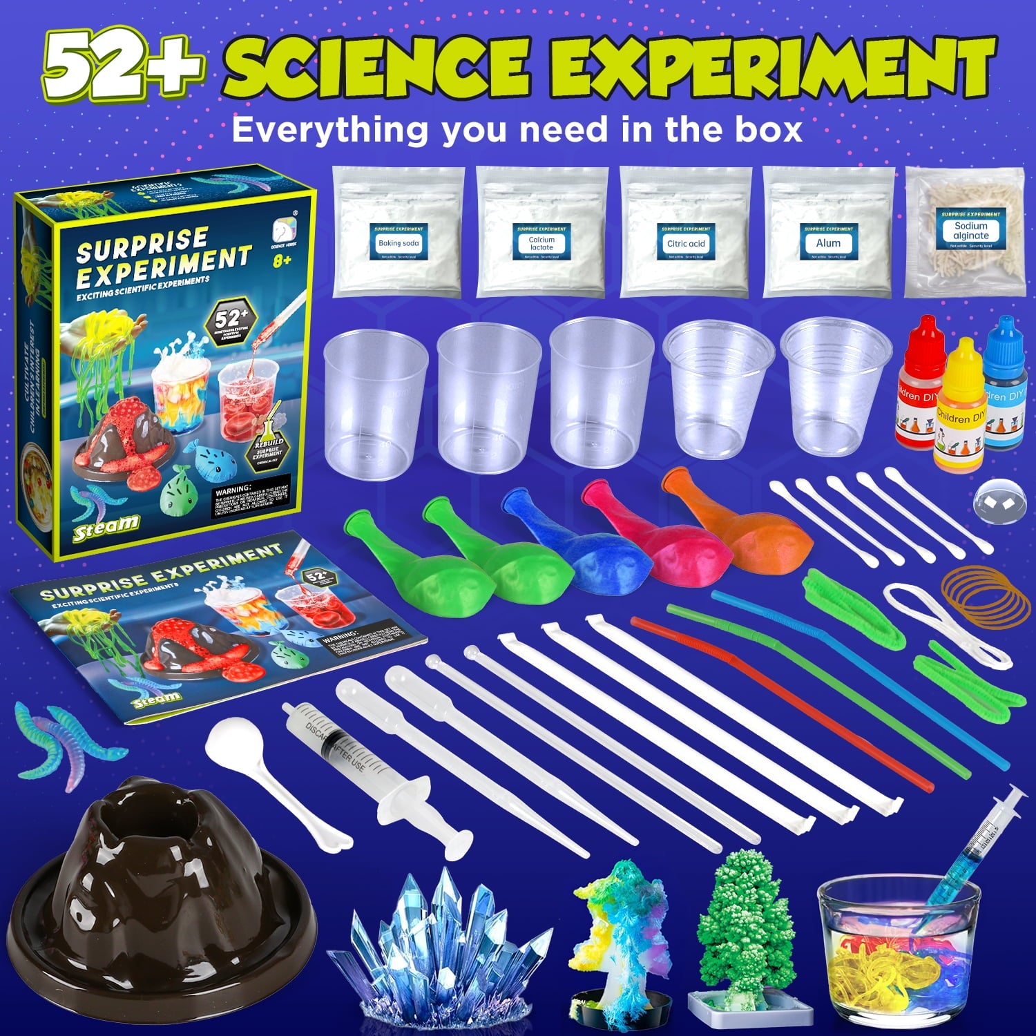 Huge Wave Science Kit for Kids Ages 4-12, 52+ STEM Educational Experim