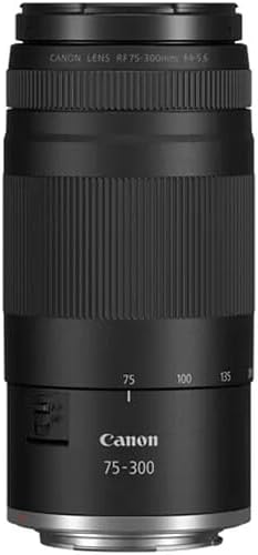 Canon RF 75-300mm f/4-5.6 Compact Telephoto Zoom Lens (7155C002) Bundle